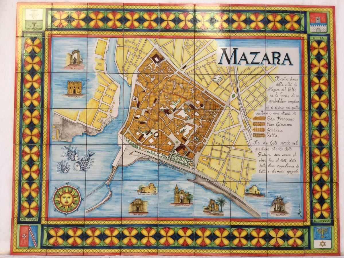 Case Vazzana - Cortile Sant'Agostino 马扎拉德尔瓦洛 外观 照片